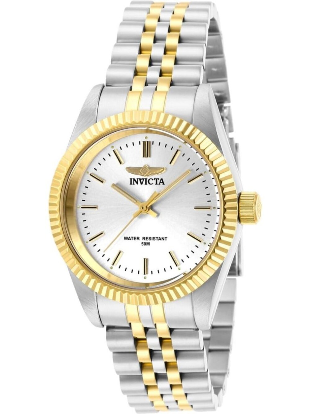 Stylish Two-Tone Lady Quartz Watch - Elegant Design, Water-Resistant, Fashion